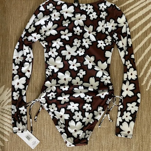 NEW! Hurley Floral One Piece Swim Swimsuits Small - Picture 6 of 7